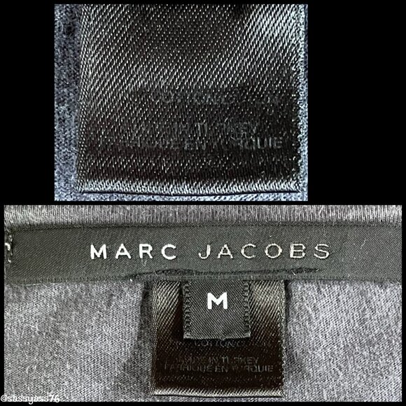 ▪️MARC JACOBS▪️Cotton Cap Sleeve Abstract 'Ophelia' Graphic Tee Top - Picture 5 of 5